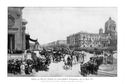 Procession at the Celebration of the Silver Wedding of the Emperor and Empress of Germany, 24th Apr by Richard Fleischer