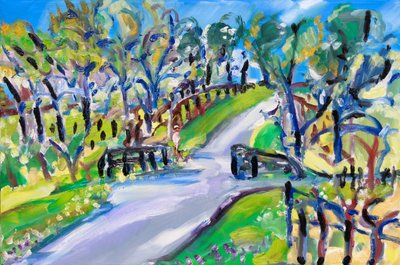 Walking up the Road, 2021 by Richard Fox