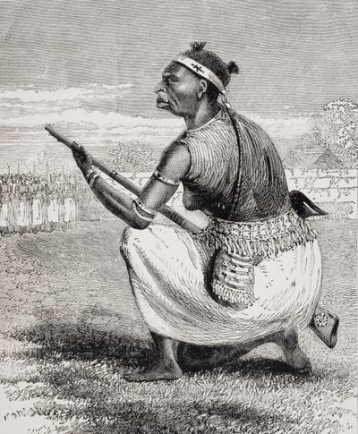 The chief officer of Richards Brigade of Amazons, from The Life of Captain Sir Richard Burton, Volume II by Isabel Burton published 1893 by Richard Francis Burton