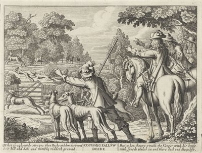 Deer Chased by Hunting Dogs by Richard Gaywood (possibly)