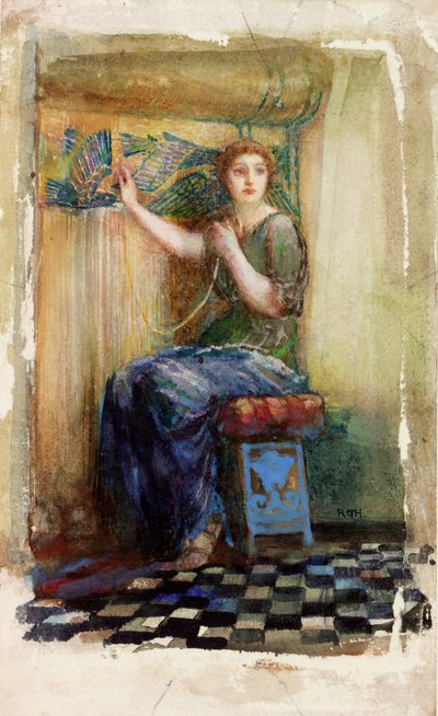 At the Loom by Richard George Hatton