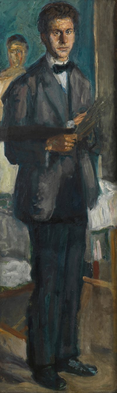 Self-Portrait with a Palette, 1906-1907 by Richard Gerstl