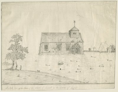 Farewell Church (pen drawing) by Richard Greene