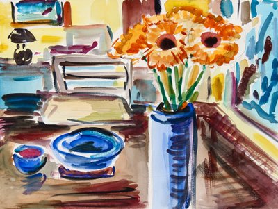 Still Life with Black-Eyed-Susans by Richard H. Fox
