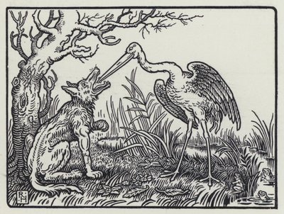 The Wolf And The Crane by Richard Heighway