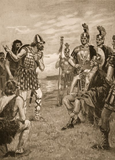 Agricola receives an Irish King, illustration from 