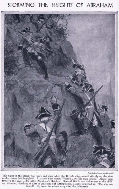 Storming of the Heights of Abraham by Richard Henry Brock
