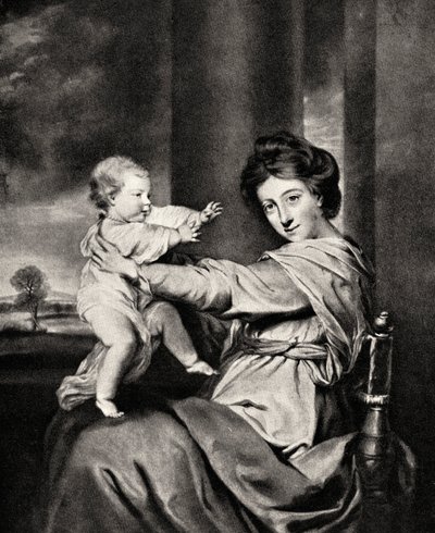 Caroline, Duchess of Marlborough and Daughter by Richard Houston