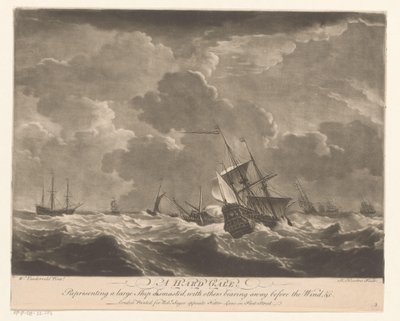 Naval Ships on High Waves by Richard Houston