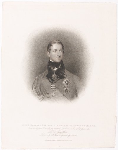 Lieut General The Hon Sir Galbraith Lowry Cole GCB by Richard James Lane