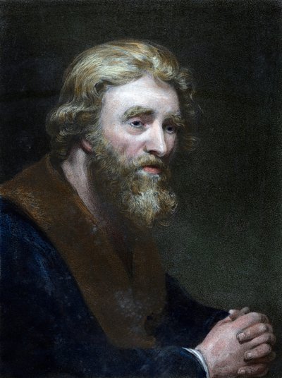 Portrait of a Bearded Man, 19th Century by Richard James Lane