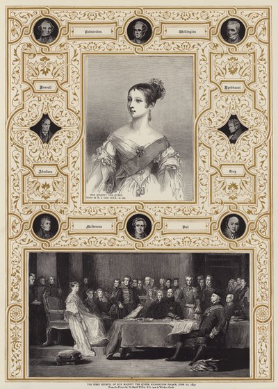 The First Council of Her Majesty the Queen, Kensington Palace, 20 June 1837 by Richard James Lane