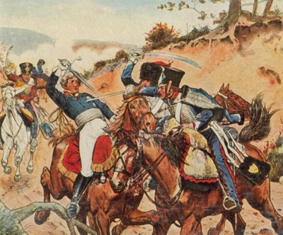 Heroic Death of Prince Louis Ferdinand of Prussia Near Saalfeld by Richard Knotel