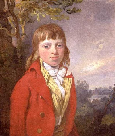 Leaving Portrait of John Vernon of Wherstead Hall, with Eton College Chapel in the Background by Richard Livesay