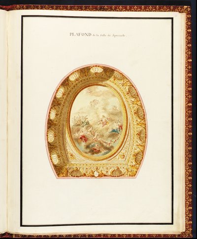 Plafond de la salle de spectacle, from Recueil des plans du Petit Trianon by Richard Mique by Richard Mique