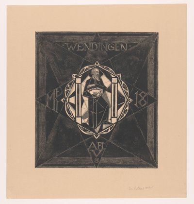 Cover Design for: Wendingen, 1918 by Richard Nicolaüs Roland Holst (signed by artist)