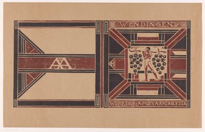 Cover Design for: Wendingen, 1921 (Work of the Delegated Members) by Richard Nicolaüs Roland Holst (signed by artist)