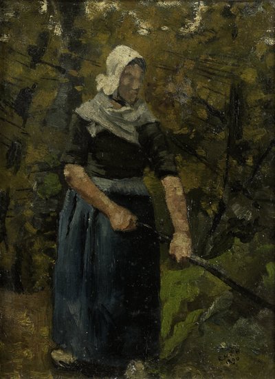 A Peasant Woman with a Stick by Richard Nicolaüs Roland Holst