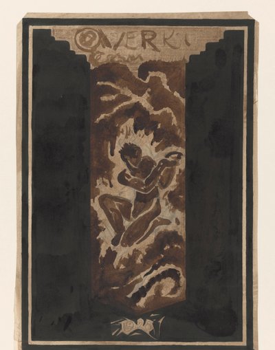 First Design for the Book Cover for Over Kunst, II, by R.N. Roland Holst by Richard Nicolaüs Roland Holst