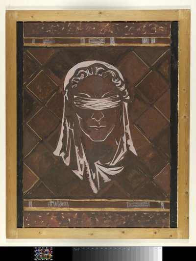 Head of Blindfolded Justice; Design for Figure of Marble Decoration in the Supreme Court in The Hague by Richard Nicolaüs Roland Holst