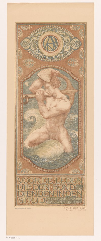 Man Carrying an Anchor on His Shoulders by Richard Nicolaüs Roland Holst