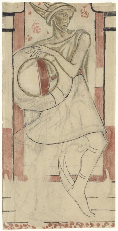 Mercury, Badge for Faithful Service, Calvé, Delft by Richard Nicolaüs Roland Holst