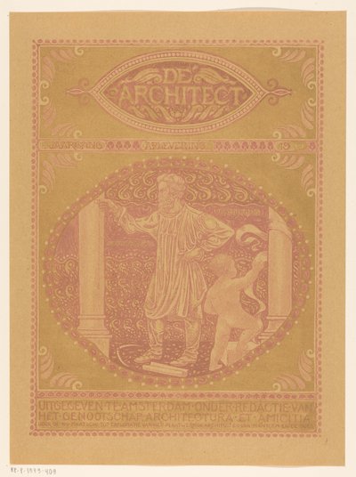 Cover Design for: De Architect, 1911 by Richard Nicolaüs Roland Holst