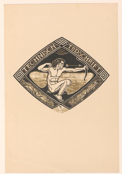 Cover Design for: Technical Journal, 1914 by Richard Nicolaüs Roland Holst