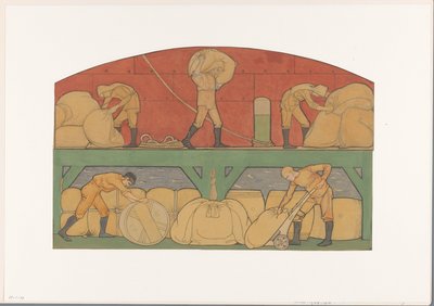 Design for a Painting in the Beurs van Berlage: The Trade by Richard Nicolaüs Roland Holst