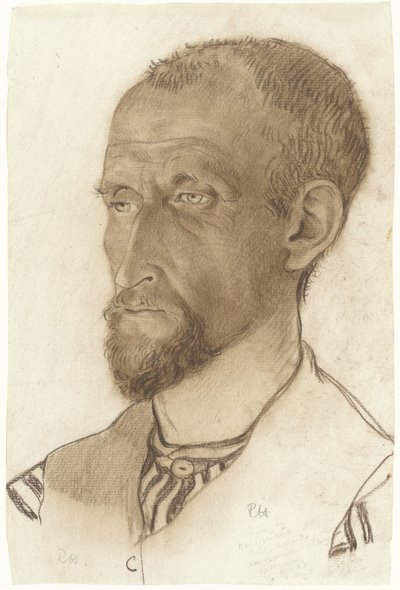 Portrait of Petrus Koninks, Facing Left by Richard Nicolaüs Roland Holst