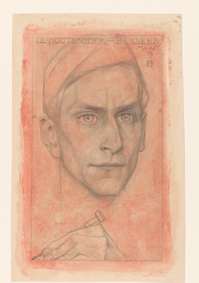 Portrait of the Woodcarver B. Essers by Richard Nicolaüs Roland Holst