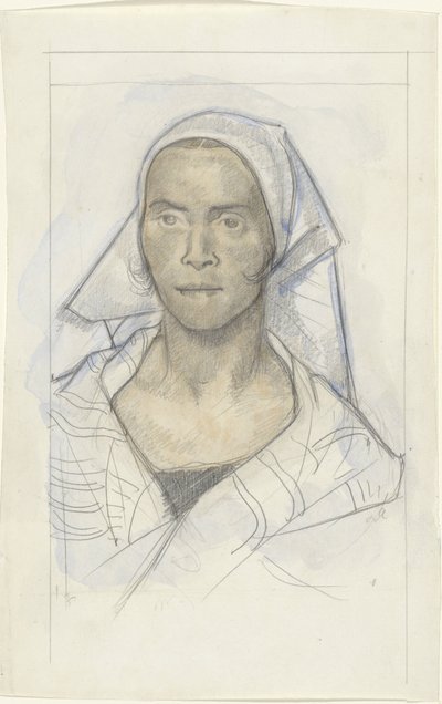 Portrait of a Woman with Headscarf by Richard Nicolaüs Roland Holst