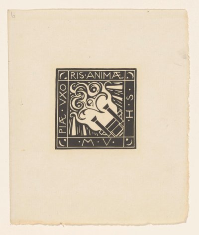 Vignette in Memory of Mary Vincentia Huizinga-Schorer by Richard Nicolaüs Roland Holst