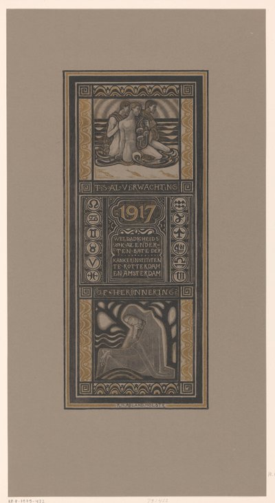 Charity Calendar for 1917 by Richard Nicolaüs Roland Holst
