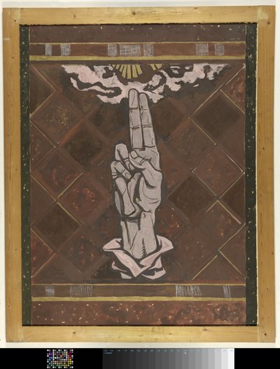 Swearing Hand; Design for Figure of the Marble Decoration in the Supreme Court in The Hague by Richard Nicolaüs Roland Holst