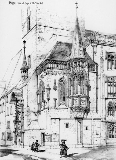 The chapel in the old town hall, Prague, Czech Republic, 19th century by Richard Norman Shaw
