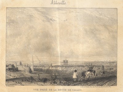 Abbeville - View from the Road to Calais by Richard Parkes Bonington