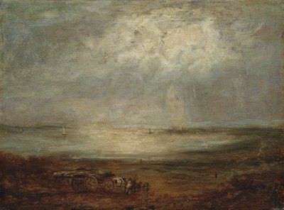 Beach Scene with Cart and Horse by Richard Parkes Bonington
