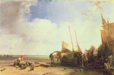 Coastal Scene in Picardy, c.1826 by Richard Parkes Bonington