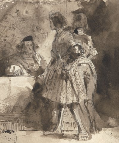 Goetz von Berlichingen before the Imperial Magistrate by Richard Parkes Bonington