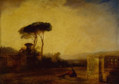 View of the Grounds of a Villa near Florence by Richard Parkes Bonington