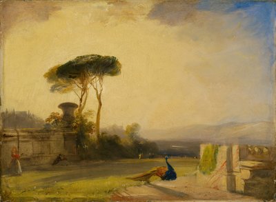 View on the Grounds of a Villa Near Florence, 1826 by Richard Parkes Bonington