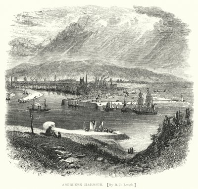 Aberdeen Harbour by Richard Principal (after) Leitch