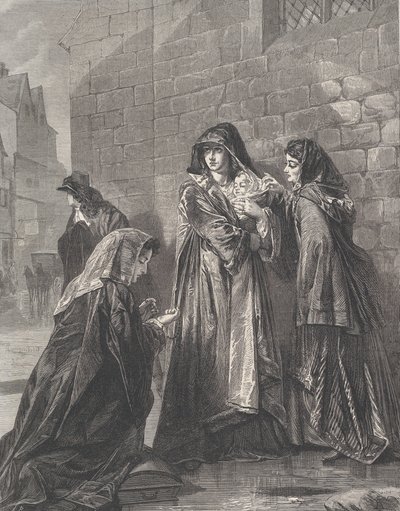 Flight of the Queen of James II, from Illustrated London News, August 3, 1872 by Richard Principal Leitch