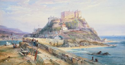 Mont Orgueil Castle, Gorey, Jersey, 1876 by Richard Principal Leitch