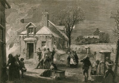The house on fire on Christmas Eve by Richard Principal Leitch