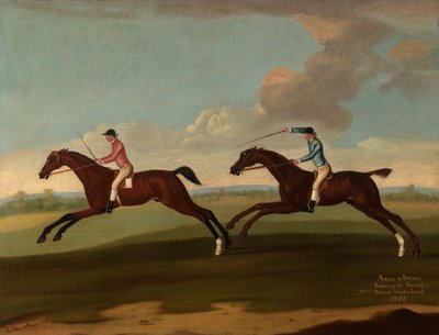 Aaron and Driver Running the Second Heat at Maidenhead, 1754 by Richard Roper