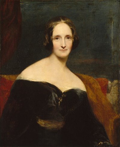 Portrait of Mary Shelley, British Writer by Richard Rothwell