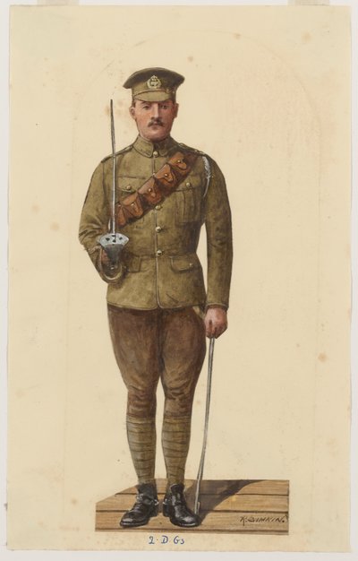 A Trooper of the 2nd Dragoon Guards by Richard Simkin