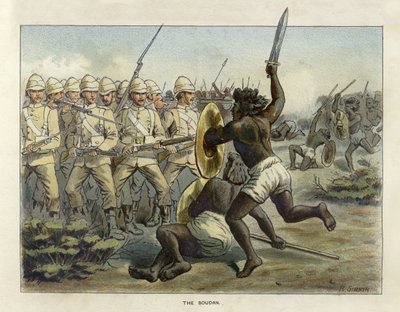 Epochs of the British Army - The Soudan by Richard Simkin